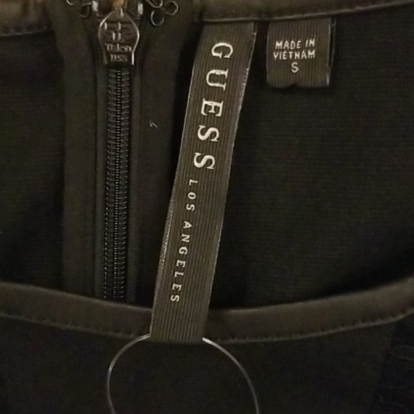 NEW Guess peplum feminine sleeveless top lace - Picture 8 of 8